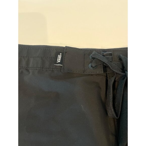 Vans Mens Black Boardshorts With Drawstring Waist - Size 31 - Lightweight & Comf - Picture 2 of 8